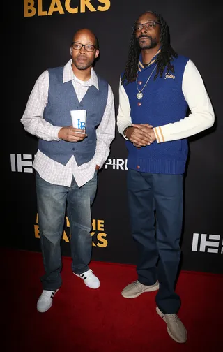 Gangsta Rap Vets - Snoop Dogg and Warren G walked the capet during the premiere of Freestyle Releasing's Meet the Blacks at ArcLight Hollywood.&nbsp;(Photo: FayesVision/WENN.com)