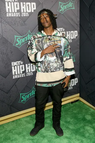 Call A Spade A Spade, Literally - Hot 16 winner, Jackie Spade came through looking like he's ready to take the game over ASAP.&nbsp;(Photo: Bennett Raglin/BET/Getty Images for BET Networks)