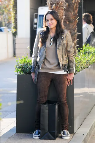 Michelle Rodriguez - Michelle Rodriguez enjoyed the sunshine in Los Angeles. (Photo: BG002/Bauer-Griffin/GC Images)&nbsp;