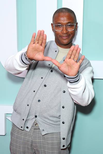 Comedian Tommy Davidson stops for pictures at the premiere. - (Photo by Leon Bennett/Getty Images for BET)