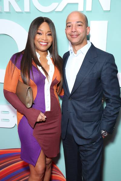 BET Executive Vice President Connie Orlando and BET President Scott Mills attend the red carpet premiere. - (Photo by Leon Bennett/Getty Images for BET)