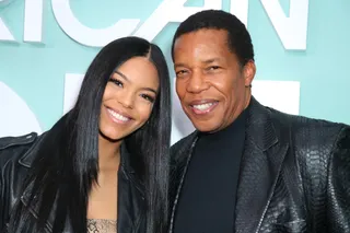 Executive Producer Tony Cornelius and his daughter Christina Cornelius attend the red carpet premiere. - (Photo by Leon Bennett/Getty Images for BET)