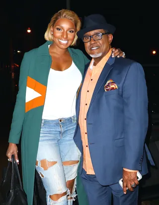 Happy Times - NeNe and Gregg Leakes were all smiles while leaving the Watch What Happens Live studios in New York.(Photo: BlayzenPhotos / Splash News)
