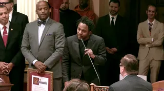 Generational Icon – May 2015  - California’s State Senate has been impressed by how Kendrick Lamar has been able to make a difference in his community through his music, which directly addresses the concerns and culture of his community. His resume is nothing short of spectacular!&nbsp;(Photo: CA Senate Democrats via Youtube)