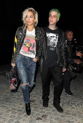 A Night Out With Bae - Rita Ora and boyfriend Ricky Hilfiger leave the Chiltern Firehouse in London.(Photo: Gotcha Images / Splash News)