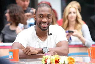 Happy Camper - Comedian Jay Pharoah&nbsp;prepares to talk to Access Hollywood about his new movie Balls Out in New York City.(Photo: Roger Wong/INFphoto.com)
