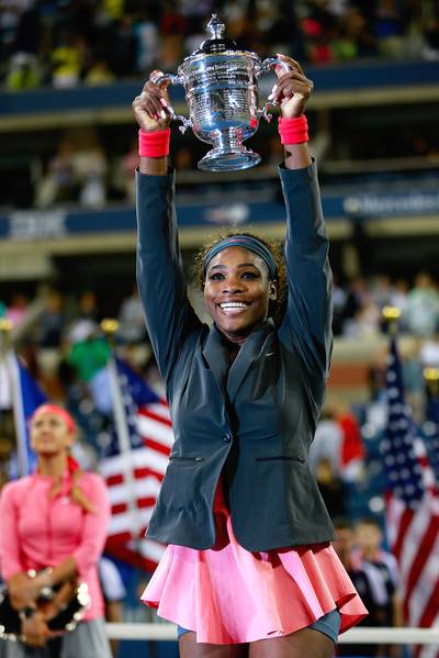 2013 U.S. Open - Hold that trophy up proud,&nbsp;Serena Williams! It's still your time.(Photo: Chris Trotman/Getty Images for the USTA)