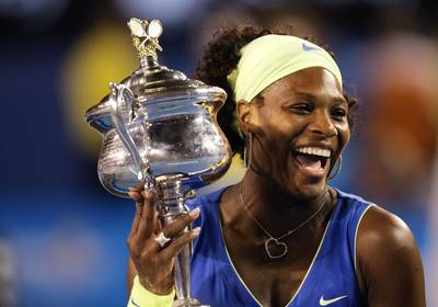 2009 Australian Open - Soak it up,&nbsp;Serena Williams! Another well-deserved win.&nbsp; (Photo: Lucas Dawson/Getty Images)&nbsp;