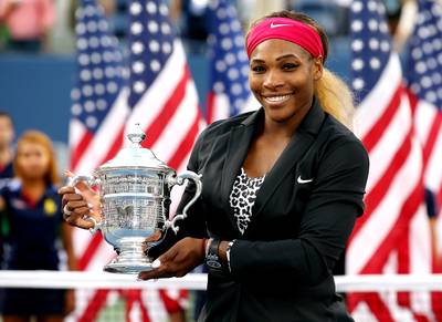 2014 U.S. Open - That's three straight U.S. Open trophies and six overall throughout her illustrious career. There's nothing  Serena Williams&nbsp;can't do.(Photo: Matthew Stockman/Getty Images)