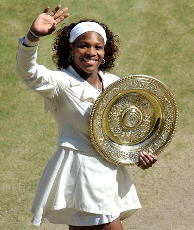 2009 Wimbledon - This Wimbledon win had to have been extra sweet for  Serena Williams. Not only was it her third Wimbledon shield, but she extracted some revenge, defeating Venus Williams, who had knocked her out in the same tournament's final a year ago. Little sis still has it.(Photo: Carl De Souza/Pool/Getty Images)