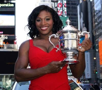 2008 U.S. Open - Every time she goes out, you know she has to show out. Top of the world!&nbsp;(Photo: Mike Stobe/Getty Images)
