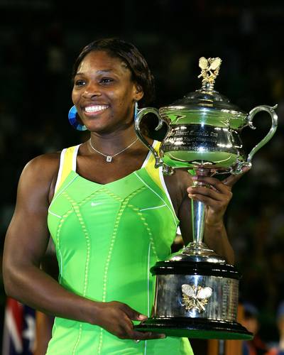 2007 Australian Open - Serena Williams&nbsp;made quick work out of Maria Sharapova&nbsp;for yet another Australian Open title.&nbsp;&nbsp;&nbsp;(Photo: Mark Dadswell/Getty Images)