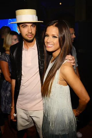 The DJ and the VJ - DJ Cassidy and Rocsi Diaz enjoy the Pepsi/Billboard Summer Beats concert at Gotham Hall in New York City.   (Photo: Larry Busacca/Getty Images for PEPSI)