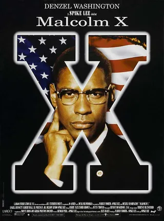 Malcolm X, Sunday at 7P/6C - Denzel Washington's ending the movement. See him cause silver screen ruckus in other iconic roles too!(Photo: 40 Acres &amp; A Mule Filmworks)