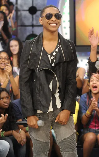 Looking Cool - Jacob Latimore at 106 &amp; Park, August 23, 2012. (Photo: John Ricard / BET)