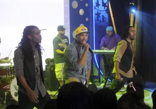 Triumph &amp; Munee Tear the Stage Up - W.O.W. All Stars Triumph and Munee at 106 &amp; Park, August 23, 2012. (Photo: John Ricard / BET)