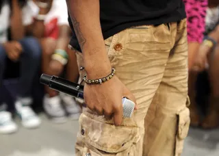 B.O.B's Accessory Game - B.O.B. at 106 &amp; Park, August 23, 2012. (Photo: John Ricard / BET)