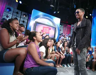 Smile For Me - Jacob Latimore greets fans at 106 &amp; Park, August 23, 2012. (Photo: John Ricard / BET)