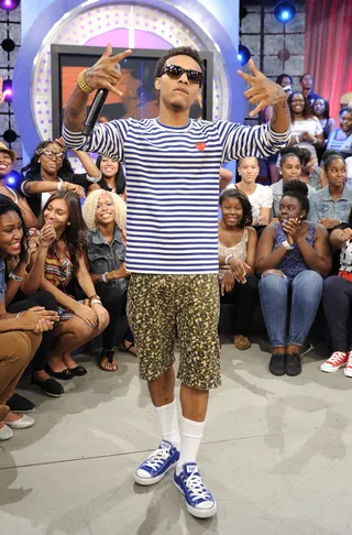 Bow Wow stylin' and profilin'. - Bow Wow at 106 &amp; Park, August 22, 2012. (Photo: John Ricard / BET)