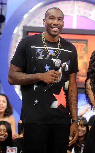 Winner - Amare Stoudemire enters the set at 106 &amp; Park, August 21, 2012. (Photo: John Ricard / BET)