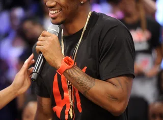 Tatted Up - Trey Songz at 106 &amp; Park, August 21, 2012. (Photo: John Ricard / BET)