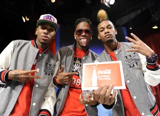 Told You - W.O.W. All Stars winners Da Pretty Boyz at 106 &amp; Park, August 21, 2012. (Photo: John Ricard / BET)