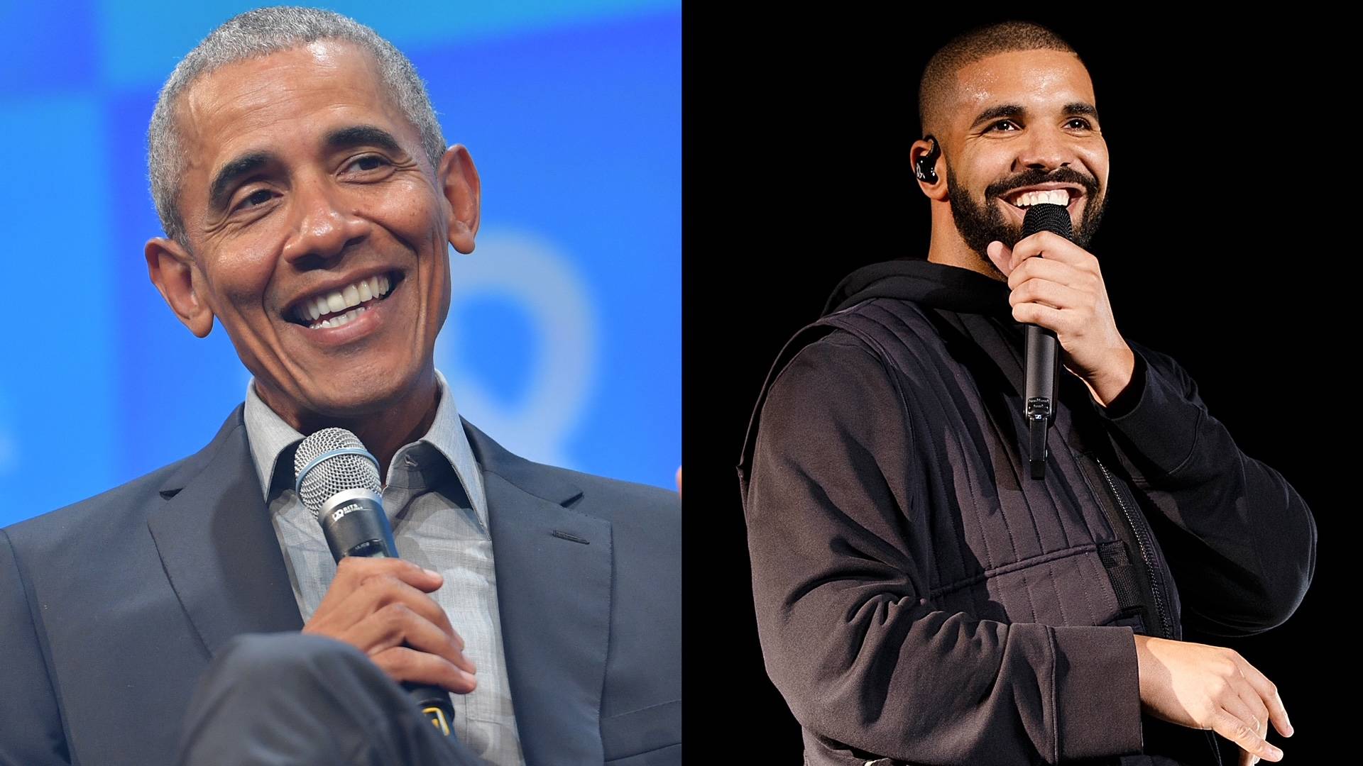 Barack Obama and Drake on BET Buzz 2020.