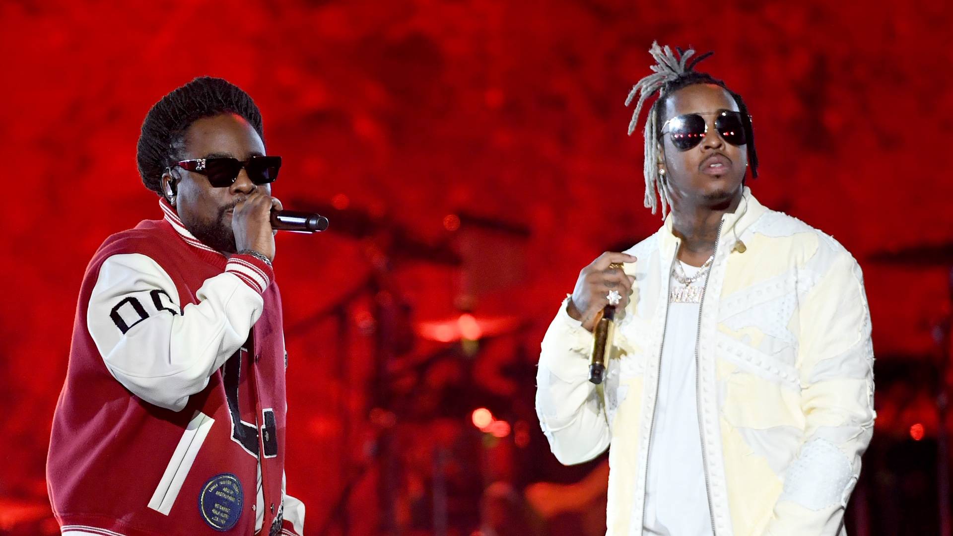 Wale and Jeremih on BET Buzz 2020.