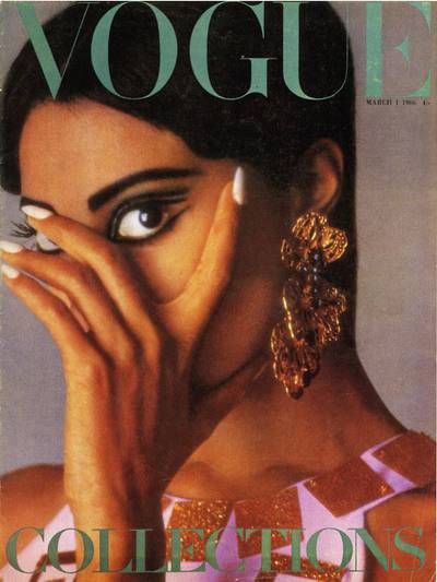 Donyale Luna - Donyale Luna&nbsp;became the first African-American model to appear on the cover of a&nbsp;Vogue&nbsp;magazine, the March 1966 British issue.  (Photo: Courtesy of Vogue)&nbsp;