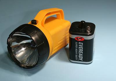 Test Disaster Supplies  - Test several flashlights and replace batteries as needed. Check also that you have a working battery-operated radio.(Photo: homedepot.com)