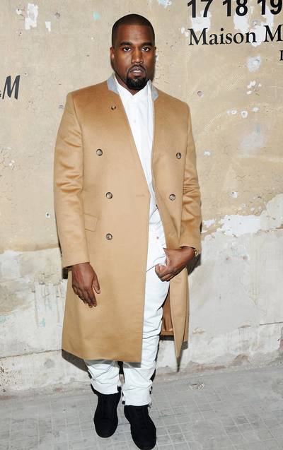 What's That Jacket, Margiela? - Kanye West attends the Maison Martin Margiela with H&amp;M global launch event at 5 Beekman in New York City.(Photo: Jamie McCarthy/Getty Images for H&amp;M)