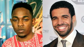 Drake Takes Notice - Drake gave Kendrick a great look when he tapped the Compton MC to appear on "Buried Alive," from his blockbuster album Take Care. Drizzy also recruited Kendrick to open for him on his Club Paradise tour. (Photos from left: Chris McKay/Getty Images for BET, George Pimentel)