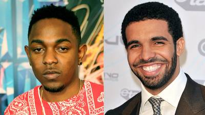 Drake Takes Notice - Drake gave Kendrick a great look when he tapped the Compton MC to appear on &quot;Buried Alive,&quot; from his blockbuster album Take Care. Drizzy also recruited Kendrick to open for him on his Club Paradise tour. (Photos from left: Chris McKay/Getty Images for BET, George Pimentel)