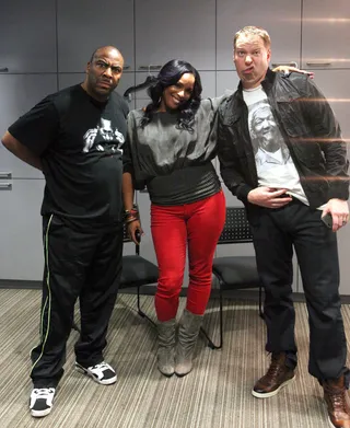 Show Some Love - Spinderella, Gary Owens, and Capone hanging out backstage at 106 &amp; Park