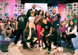 Lets Make It Work - The Crew On set at 106 &amp; Park (Photo: Randy Smith/BET)
