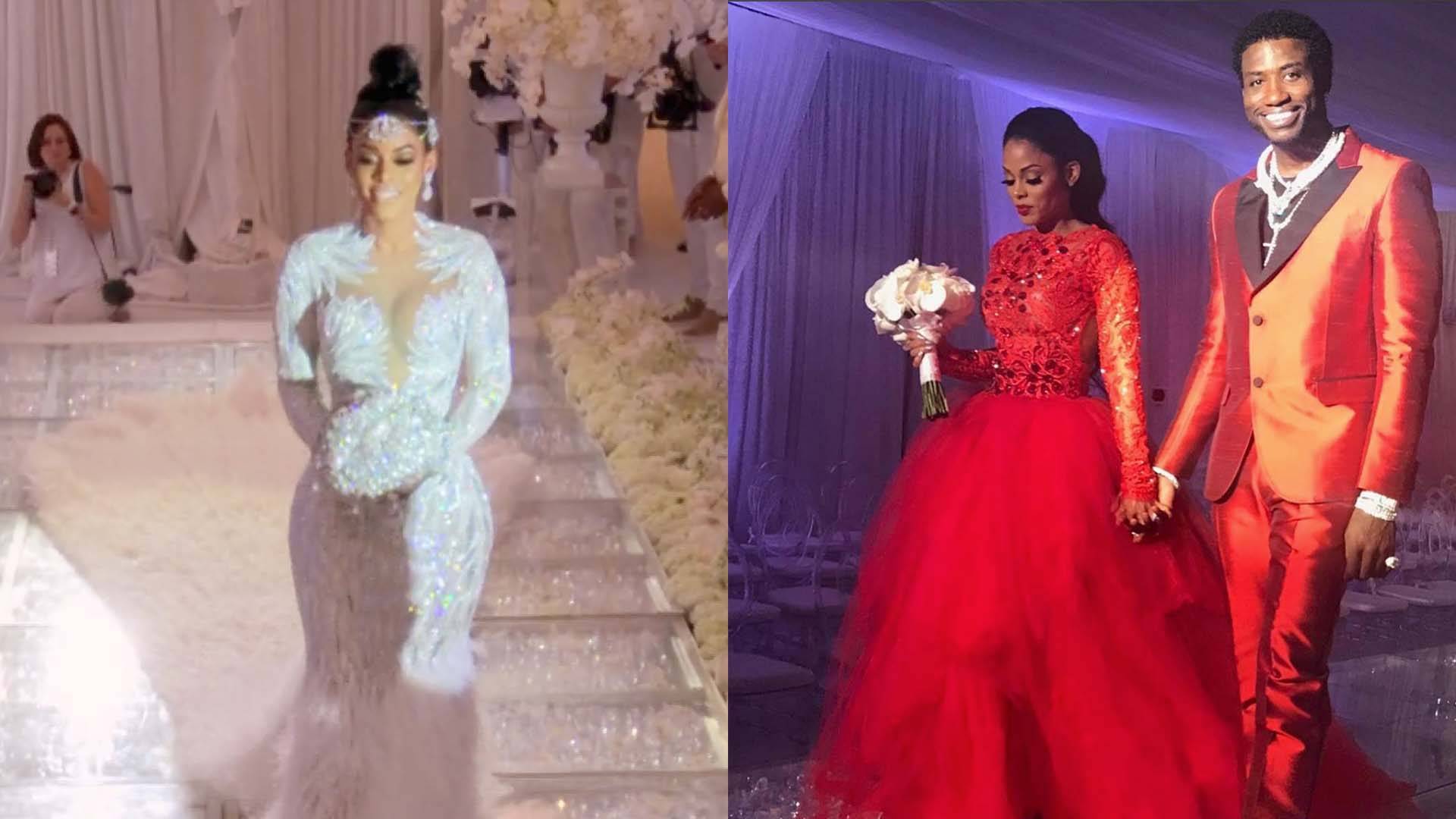 Gucci Mane's Wife Keyshia Ka'oir's Wedding Dress, Bouquet