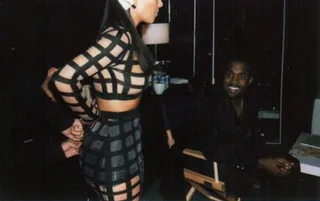 Kim and Kanye for Balmain&nbsp; - New behind-the-scenes photos of Kim Kardashian and Kanye West's Balmain shoot have been released. The photos feature Kanye watching as Kim seems to be getting fitted and other candids. Check them out here.&nbsp;  (Photo: Kim Kardashian via Instagram)