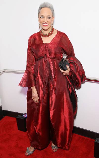 Crimson and Clean  - The BET Honors Education Award winner Dr. Johnnetta B. Cole glides across the red carpet in her royal crimson jumpsuit. (Photo: Bennett Raglin/BET/Getty Images for BET)