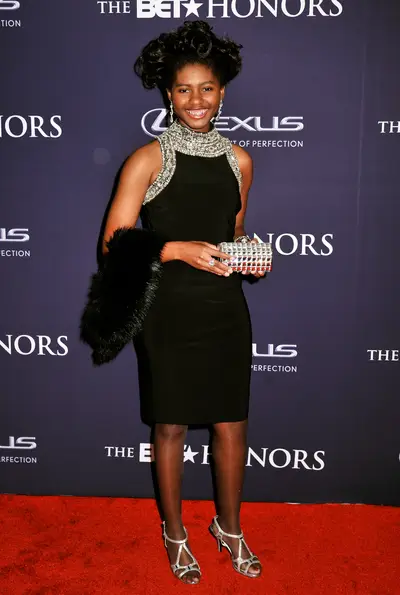 Serving the Silver Lining  - BET Honors Early Riser&nbsp;Chental-Song Bembry looks absolutely regal in her midi black dress with a spectacular silver lining. (Photo: Kris Connor/BET/Getty Images for BET)