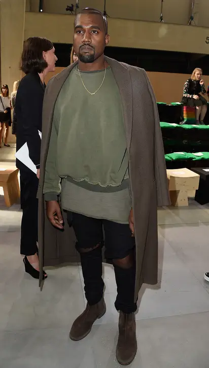 negativ serviet Rejse tiltale On Leather Jogging Pants: - Image 6 from Kanye West's Biggest Fashion  Statements | BET