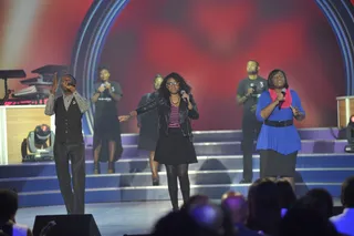 The New Kids on the Block  - STL3 is a teenage gospel group comprised of two sisters and a brother. They come together to help rid people of their negative self image and insecurity by focusing on Jesus being the center of it all. (Photo: Kris Connor/Getty Images for BET Networks)