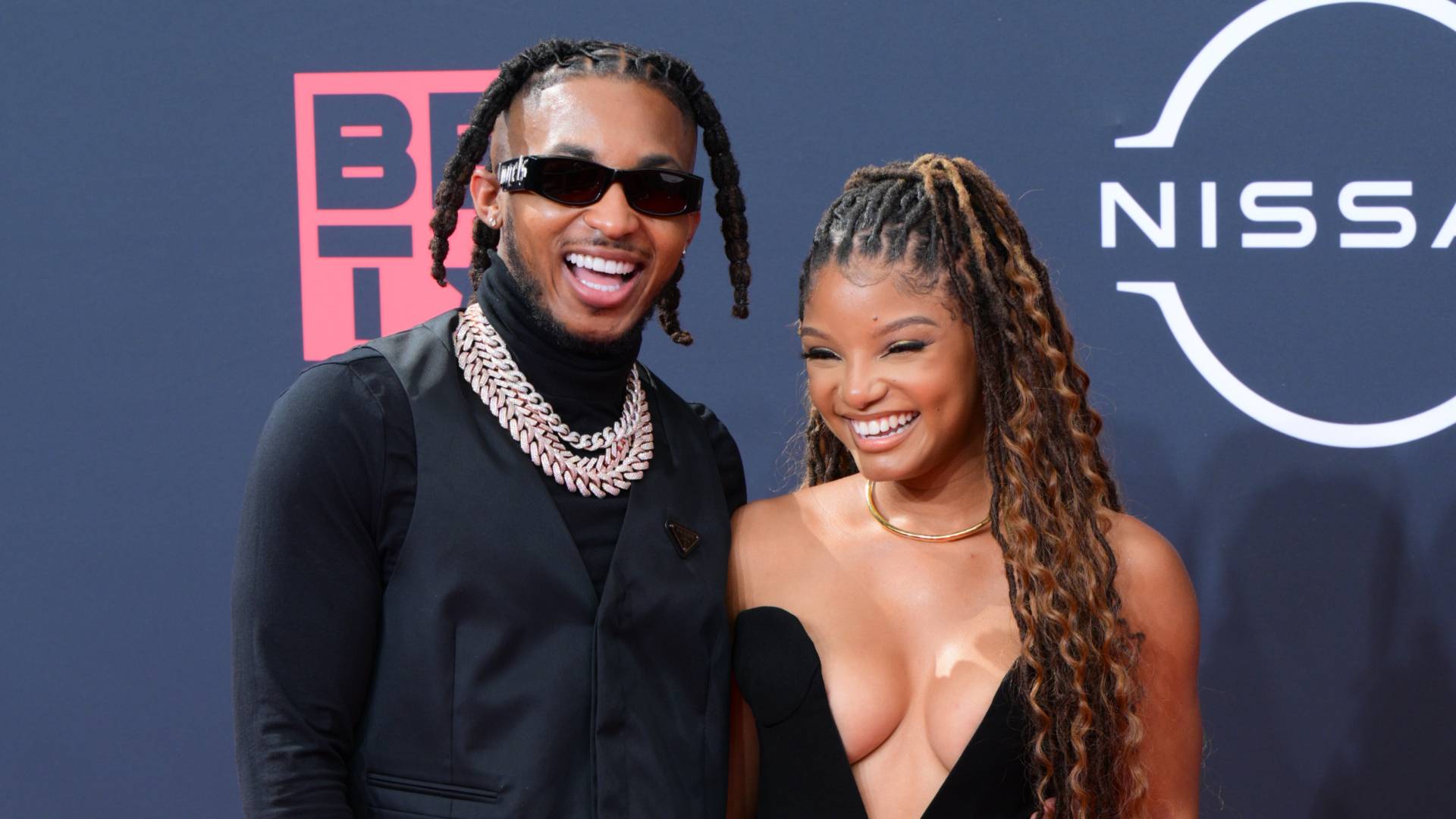 Boo'd Up!: Halle Bailey And DDG Adorably Twin With Matching Hairdos And Black Adidas Tracksuits | News - Vimarsana News