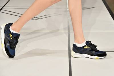 R698 X VA$HTIE ($125.00) - These suede and leather navy kicks with a pop of yellow are perfect for the Fall. Scoop 'em up at Us.puma.com.(Photo: JP Yim/Getty Images)