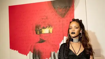Rihanna on BET BUZZ 2020.