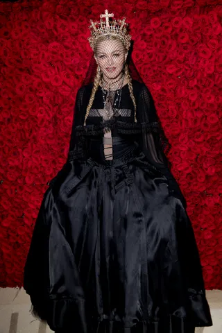 Madonna - Madonna back at it again at the Met Gala. We're still assessing our feelings on this fit.&nbsp; (Photo: Kevin Tachman/Getty Images for Vogue)