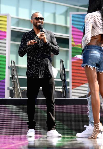 Mike Epps Brings the Funny to the Crowd - Actor Mike Epps gave the people something to laugh at during yesterday's 106 &amp; Park Live.(Photo: Matt Winkelmeyer/Getty Images for BET)