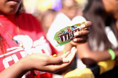 The People Had Their Favorite Tunes Playing - The people enjoyed eating M&amp;M's and listening to music.&nbsp;(Photo: Matt Winkelmeyer/Getty Images for BET)