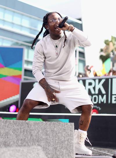 Jacquees Puts On for Atlanta - Recording artist Jacquees represents A-Town even when rocking a stage on the West Coast.&nbsp;(Photo: Matt Winkelmeyer/Getty Images for BET)