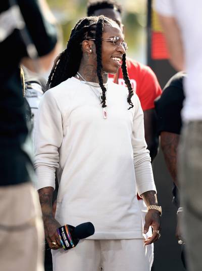 Jaquees Lets The People Know What He's About - Jaquees shares a word or two with the people.&nbsp;(Photo: Matt Winkelmeyer/Getty Images for BET)