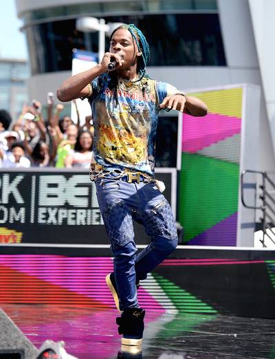 Dae Dae Lets Us Know &quot;Wat It Mean&quot; - Recording artist Dae Dae from Atlanta performs onstage during 106 &amp; Park Live sponsored by Denny's &amp; M&amp;M's during the 2016 BET Experience at Microsoft Square. We enjoyed rocking out with him.&nbsp;(Photo: Matt Winkelmeyer/Getty Images for BET)